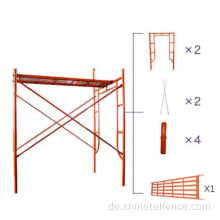 5.6&#39;7 &quot;Arch Walk-Thru-Gerüst Zinkstahlzaun